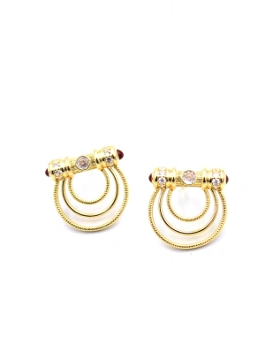 Halkalı Küpe - Altın