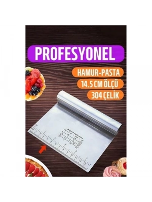 Hamur Kesici Spatula Profesyonel 304 Paslanmaz Çelik