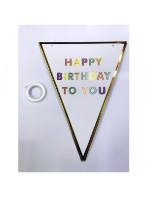 Happy Birthday To You Flama Bayrak Süsü