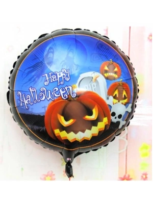 Happy Halloween Balkabağı Folyo Balon 18 inç