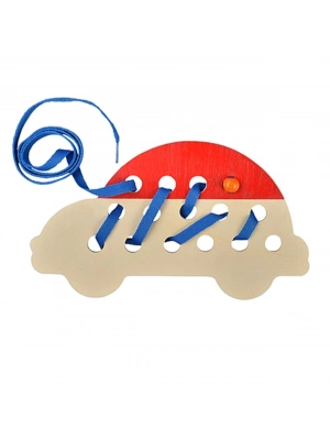 Happy Junior Eğitici Oyuncak İp Geçirme Araba