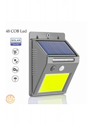 Hareket Sensörlü Solar 48 Led Bahçe Lambası
