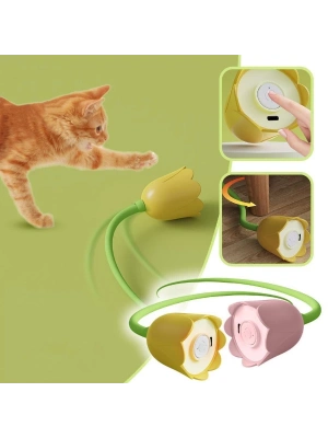 Hareketli Çiçek Kedi Oyuncağı