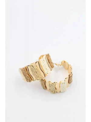 Hasır Halka Küpe - ÇOK RENKLİ