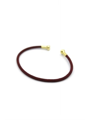 Hasır Pndr Bileklik - Bordo