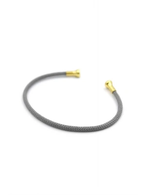 Hasır Pndr Bileklik - Gri