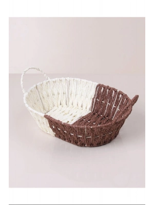 Hasırlı Ekmek Sepeti Oval Royaleks-8803