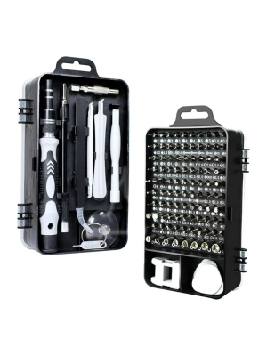 ®  Hassas Tornavida Seti Bilgisayar Pc Telefon Onarım Aracı Seti Manyetik 115 in 1 Tornavida Seti