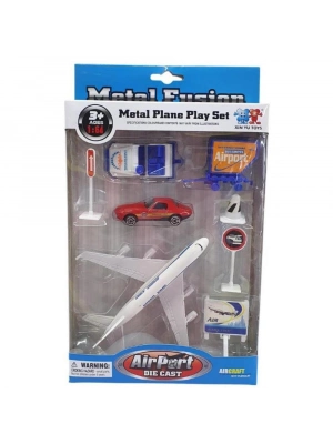 Havaalanı Seti Metal Arabalı - 89730