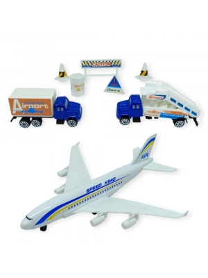 Havaalanı Seti Metal Arabalı - 89730 - Kamyonlu Set