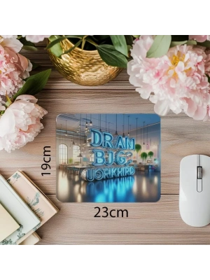 Hayallerin Peşinden Gidenlere Özel Mousepad - 19x23 cm 2 mm Dikdörtgen İthal Baskılı Mouse Pad