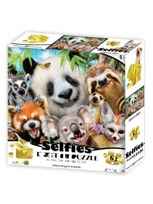 Hayvanat Bahçesi Şirinleri Selfie Puzzle 63 Parça