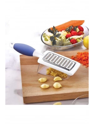 Hazneli Rende Saplı Çift Yönlü Sarımsak Peynir Meyve Sebze El Rendesi Royaleks FR-166