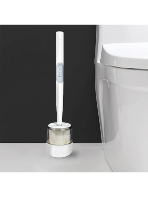 Hazneli Silikon Tuvalet Temizleme Fırçası