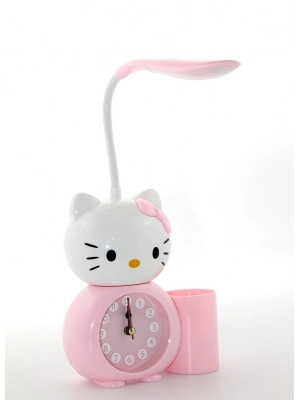 Hello Kitty Masa Lambası Saat Ve Kalemlik