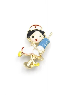 Hemşire Broş - Beyaz