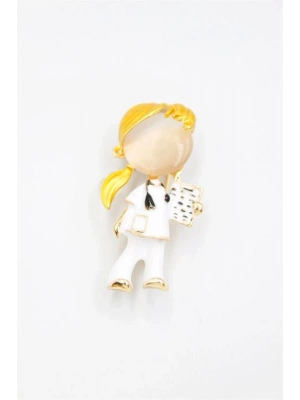 Hemşire Doktor Broş - Sarı