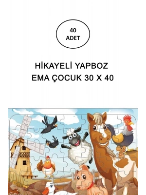 Hikayeli Yapboz Ema Çocuk 30 x 40 - 40 Adet