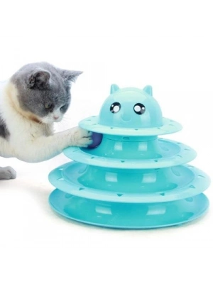 3 Katlı Kedi Oyuncağı Turntable Cat Toy