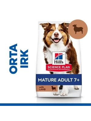 Hills Mature Senior +7 Medium Orta Irk Kuzu Etli Yaşlı Köpek Mamasi 2.5 Kg