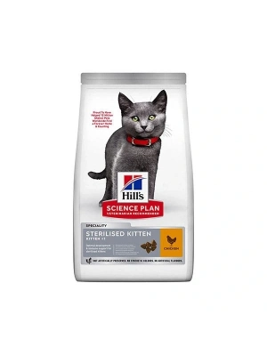 Hills Sterilised Kitten Tavuklu Kısırlaştırılmış Yavru Kedi Maması 10 Kg