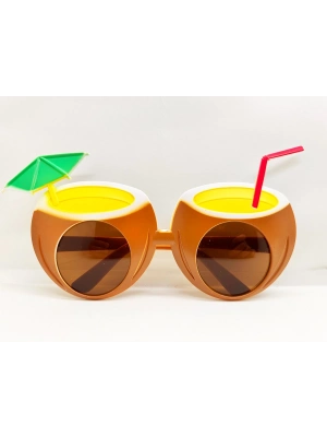 Hindistan Cevizi Tasarımlı Yaza Merhaba Parti Gözlüğü