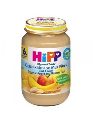 Hipp Organik Elma ve Muz Püresi 190 Gr