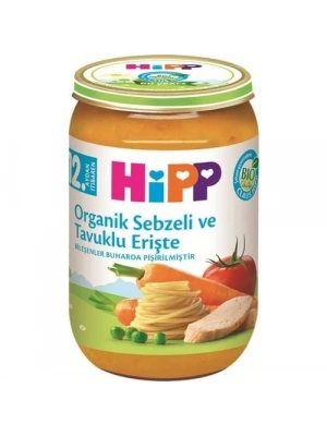 Hipp Organik Sebzeli Tavuklu Erişte 220 Gr