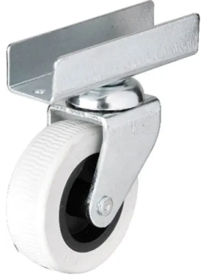 Hts 323 - 50x20 Mm Gri Uzun U Tablalı Teker 4 Adet