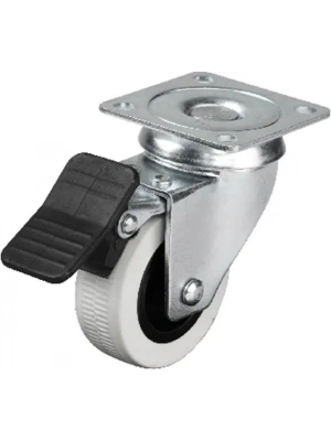 Hts 334 - 50x20 Mm Çift Bilyalı Tablalı Frenli Teker 4 Adet