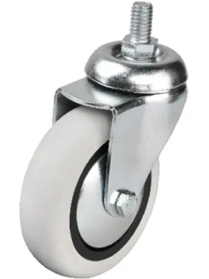 Hts 352 - 75x25 Mm Pvc Makaralı Vidalı Teker 4 Adet