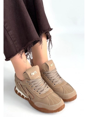 Huer Vizon Nubuk Bağcıklı Spor Ayakkabı