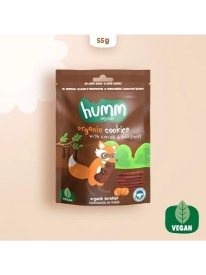 Humm Organik Keçiboynuzlu ve Fındıklı Vegan Kurabiye 55 Gr