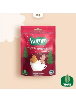 Humm Organik Zencefilli ve Tarçınlı Vegan Kurabiye 55 Gr