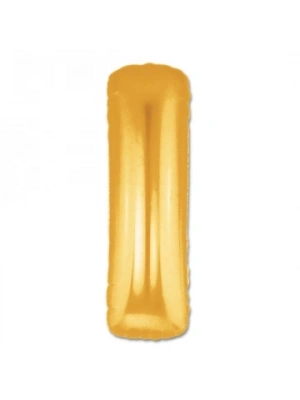 I Harf Folyo Balon Altın Renk  40 İnç