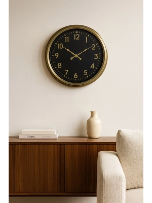 ® İhtişam Eskitme 40 Cm Metal Duvar Saati