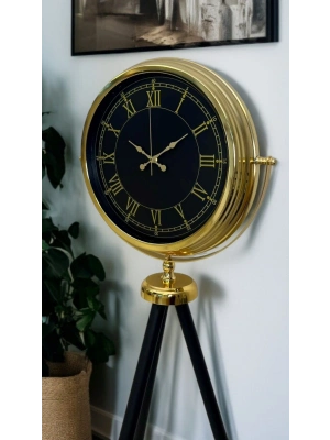 ® İhtişam Gold Tripod Ayaklı Saat