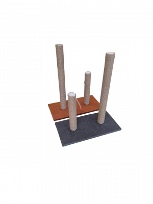 İkili Kedi Tırmalama Tahtası 40 cm - 70  cm Çeşitli Renklerde