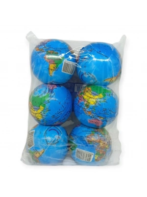 İMA-003 - SOFT DÜNYA HARİTALI TOP 10 CM