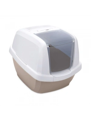 İmac Maddy Üstü Açılır Kapalı Kedi Tuvaleti Beyaz/Bej 65x47.5x47.5 Cm