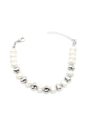 İnci Bileklik - Gümüş