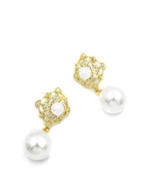 İncili Küpe - Altın