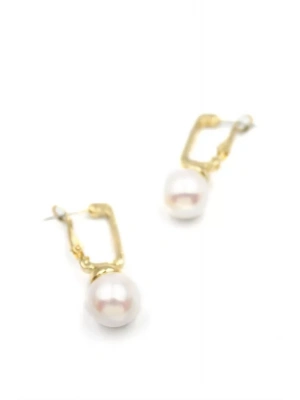 İncili Küpe - Beyaz