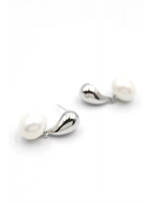 İncili Küpe - Gümüş