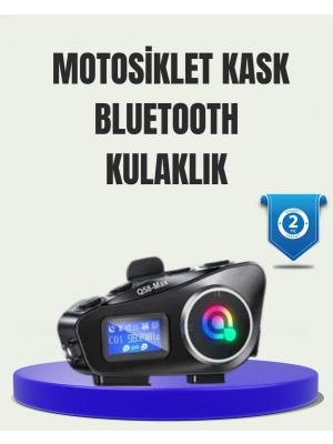 IP65 Suya Dayanıklı Kask Bluetooth Kulaklık LCD Ekranlı