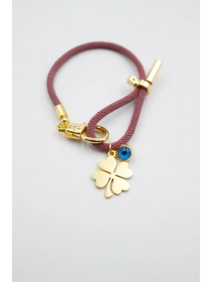 İpli Yonca Bileklik - Mor