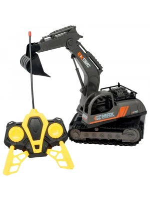 İş Makinaları Serisi - Şarjlı Uzaktan Kumandalı Excavator - Sarı