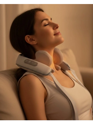 ® Isı Terapili Boyun ve Omuz Masaj Cihazı Sessiz Motorlu Çok Bölgeli Kullanım