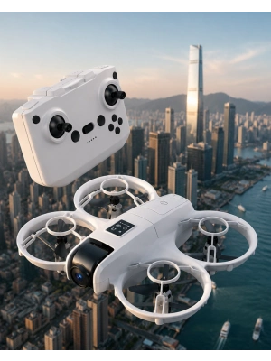 Işıklı Mini Drone Çift Batarya ve Yedek Pervane Setli