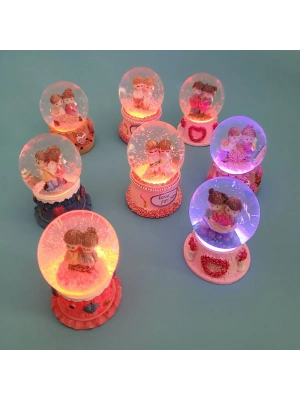 Işıklı Mini Kar Küreleri